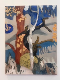 Contemporary Oil Painting on Canvas Forest Composition by Colette Wright Adams