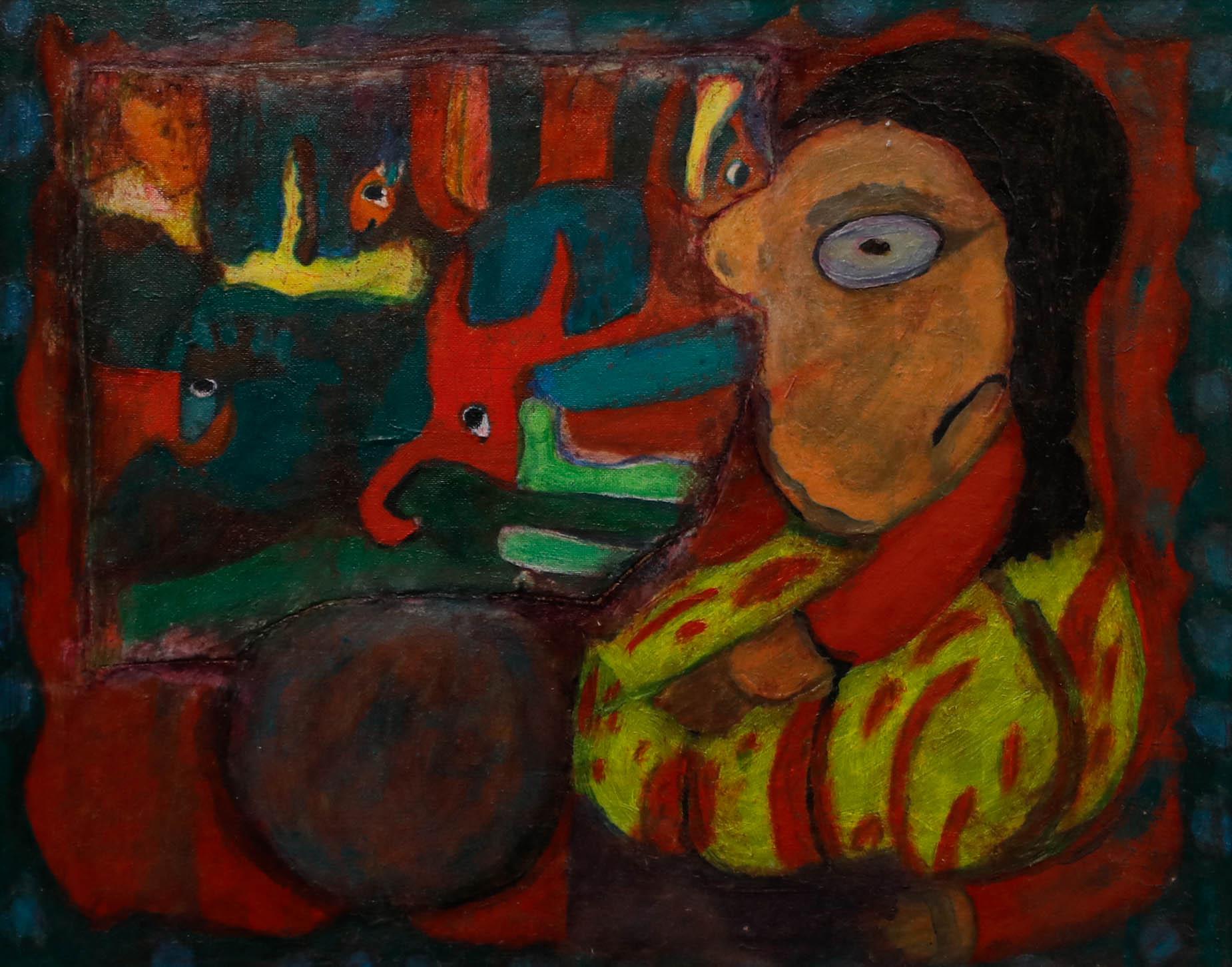 Olio contemporaneo - Dipingere gli animali - Painting di Unknown