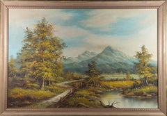Peinture à l'huile contemporaine - Path To The Mountains