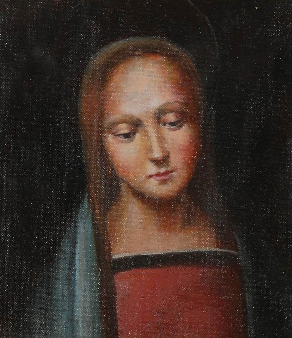 Olio contemporaneo - La Madonna - Painting di Unknown