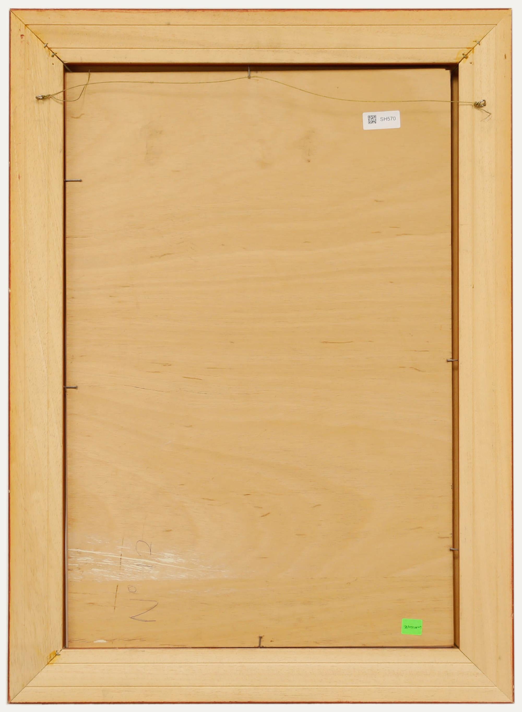 Zeitgenössisches Öl - Der Nachtmarkt (Braun), Figurative Painting, von Unknown