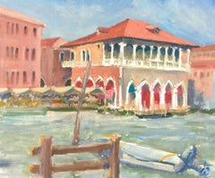 Contemporary Oil - Venezianische Kanalszene