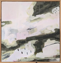 Mini-pittura acrilica astratta contemporanea originale - Catching Hold