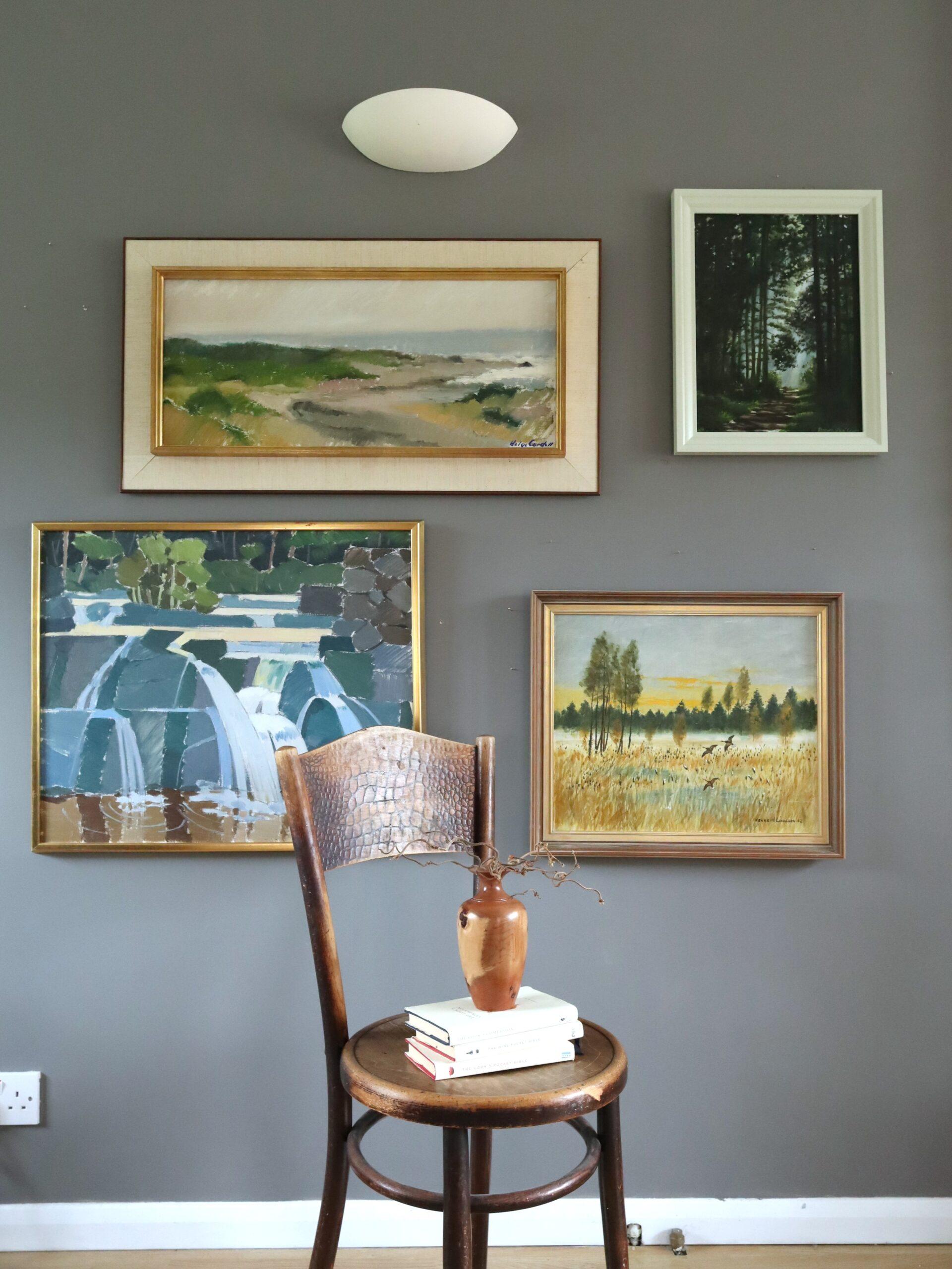 Contemporary Original Swedish Woodland Landscape Oil Painting - Light at the End For Sale 8