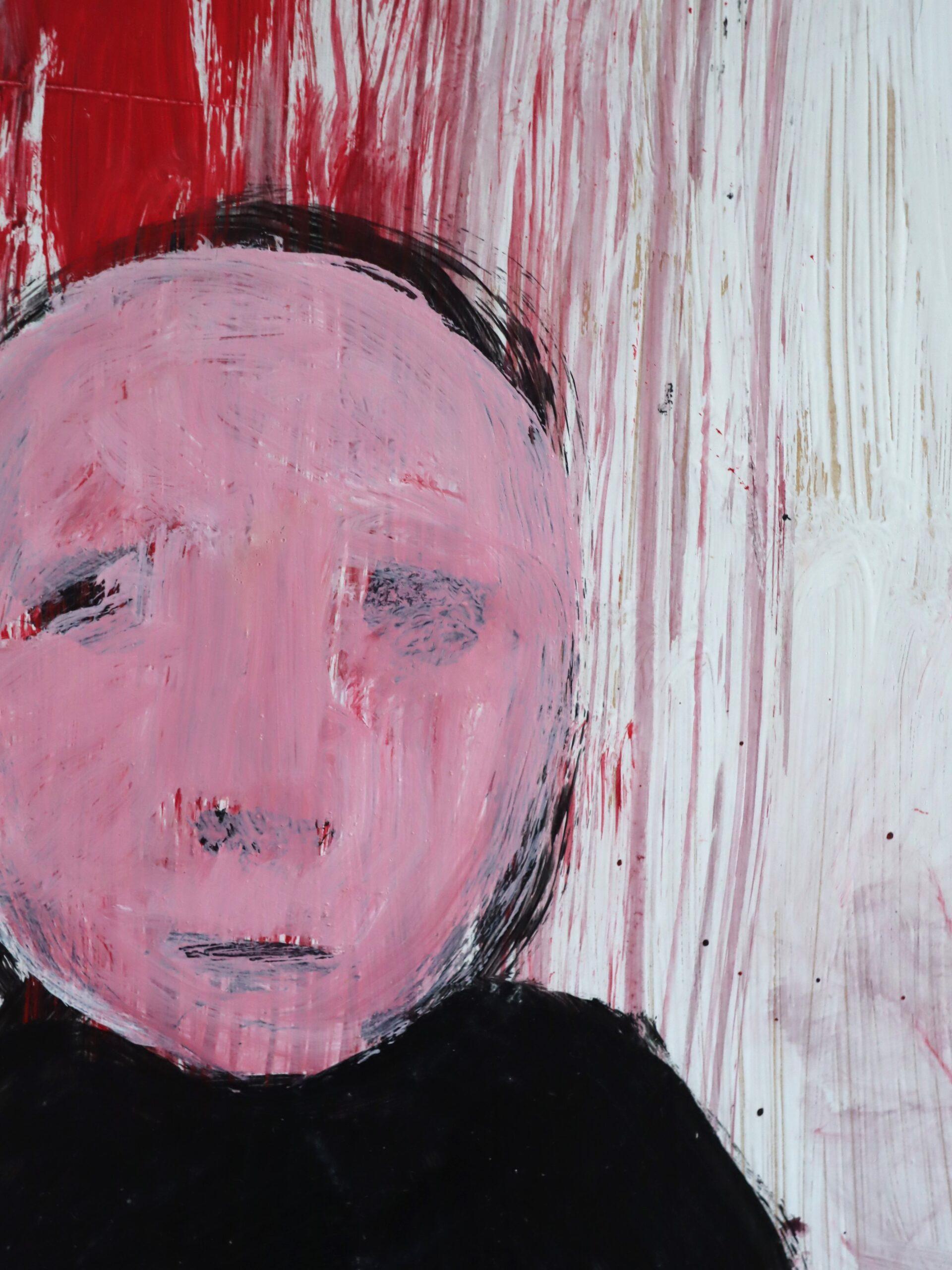 Peinture à l'huile contemporaine figurative semi-abstraite - Le non-dit entre nous en vente 5