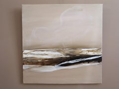 Contemporary Swedish Original Abstract Landscape Oil Painting - Drift of Light