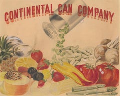 Aquarelle de la compagnie Continental Can Company