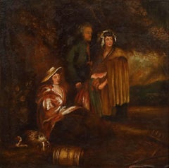 Continental School 19th Century Oil - Peasant Family