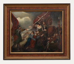 Continental School 19th Century Oil - The Battlefield