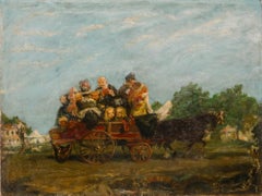 Continental School 19th Century Oil - The More the Merrier
