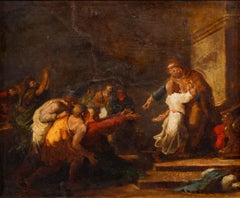 Continental School 19th Century Oil - The Prodigal Son
