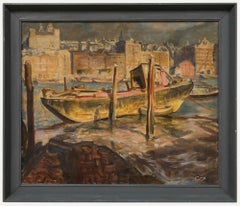 Continental School 20th Century Oil - City Mooring