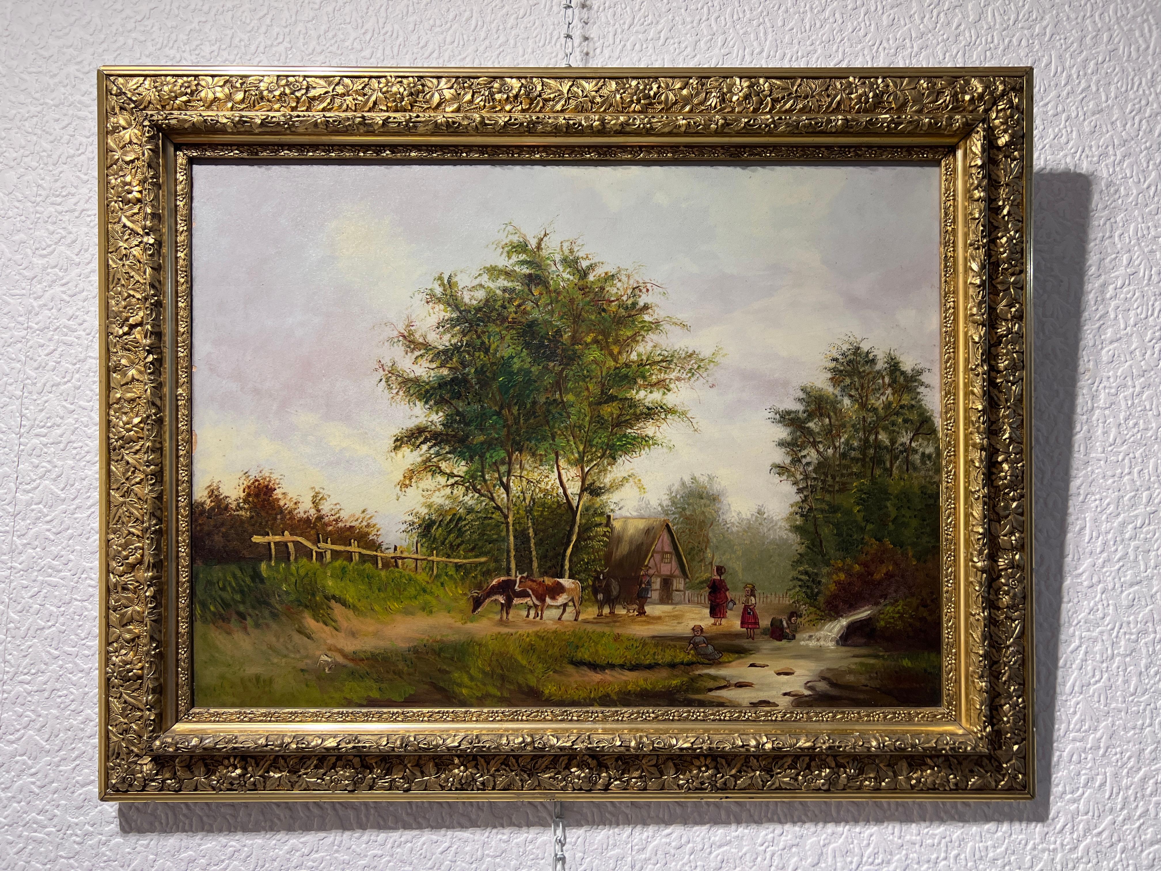 vintage countryside paintings