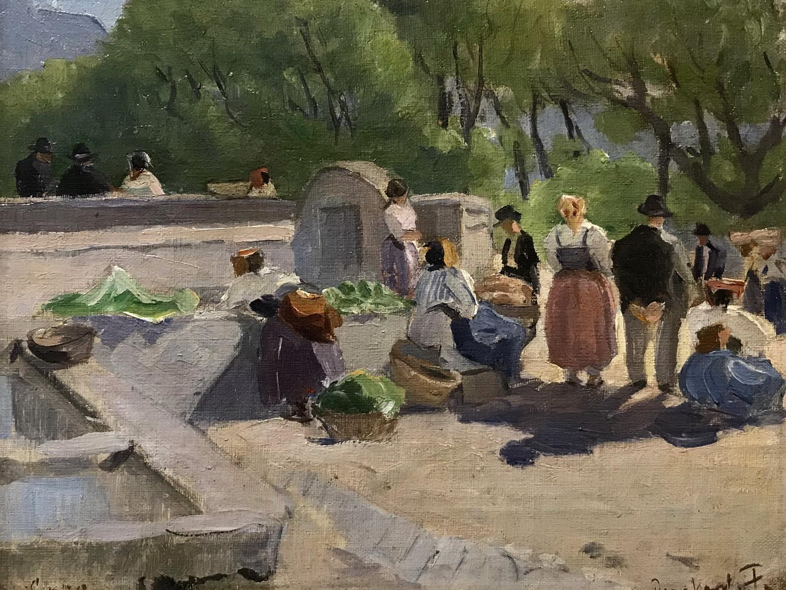 Landscape Painting de Carl Fredriksson - Escena de la Ciudad Continental
