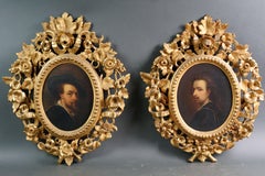 Pair of Self-Portraits by Peter P. Rubens and Anton van Dyck Gilded Frames XIX