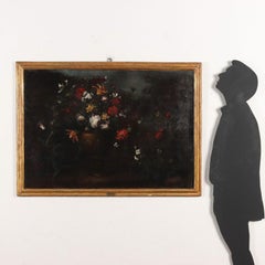 Paire de natures mortes aux fleurs 18e siècle