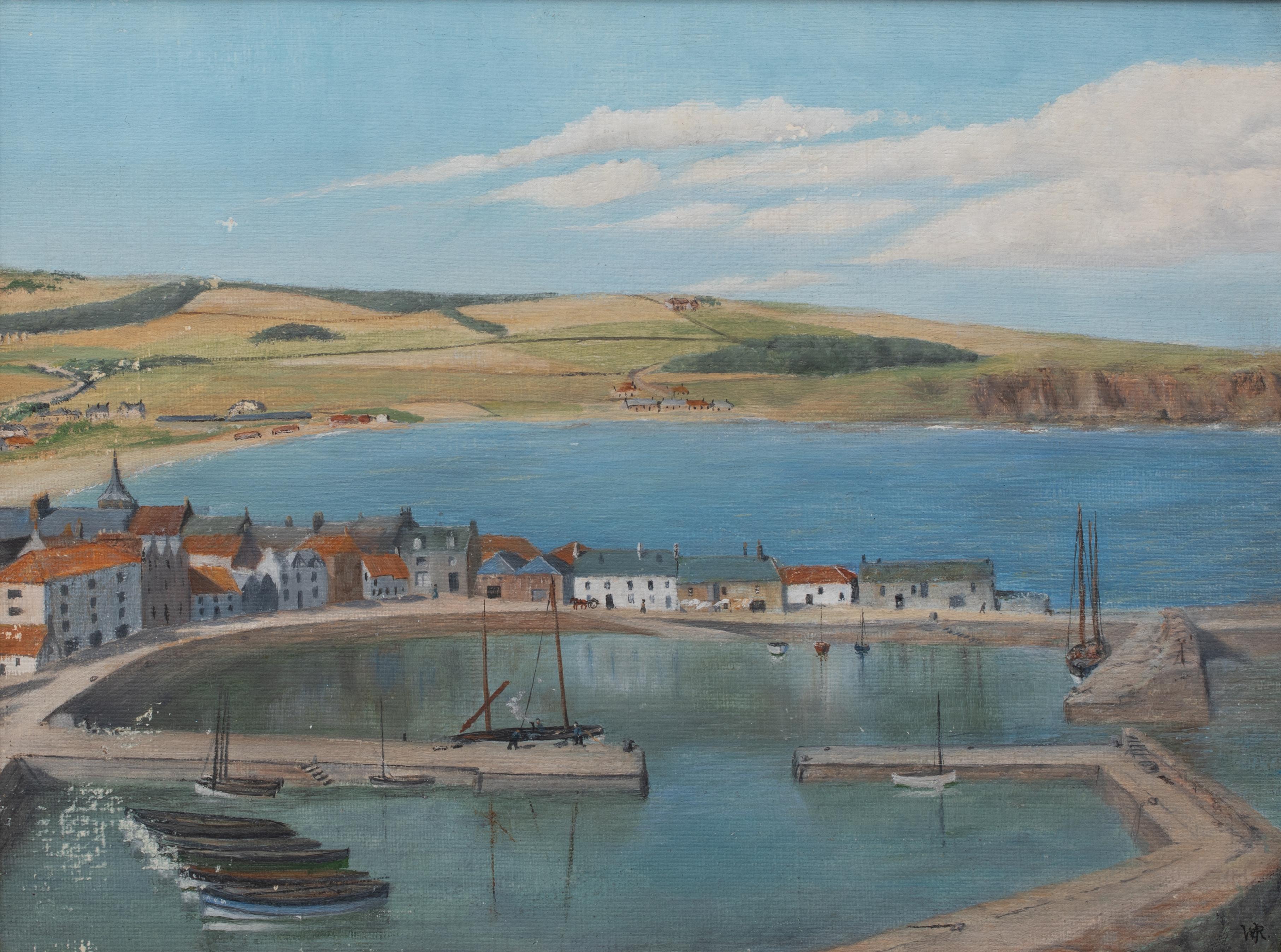 Cornwall Harbour View, circa 1930

by Sir Walter Westley Russell CVO RA (1867-1949)

Circa 1930 view of a Cornish harbour, oil on board by Sir Walter Westley Russell. Excellent and rare example of the painters work taking a high persecutive of the