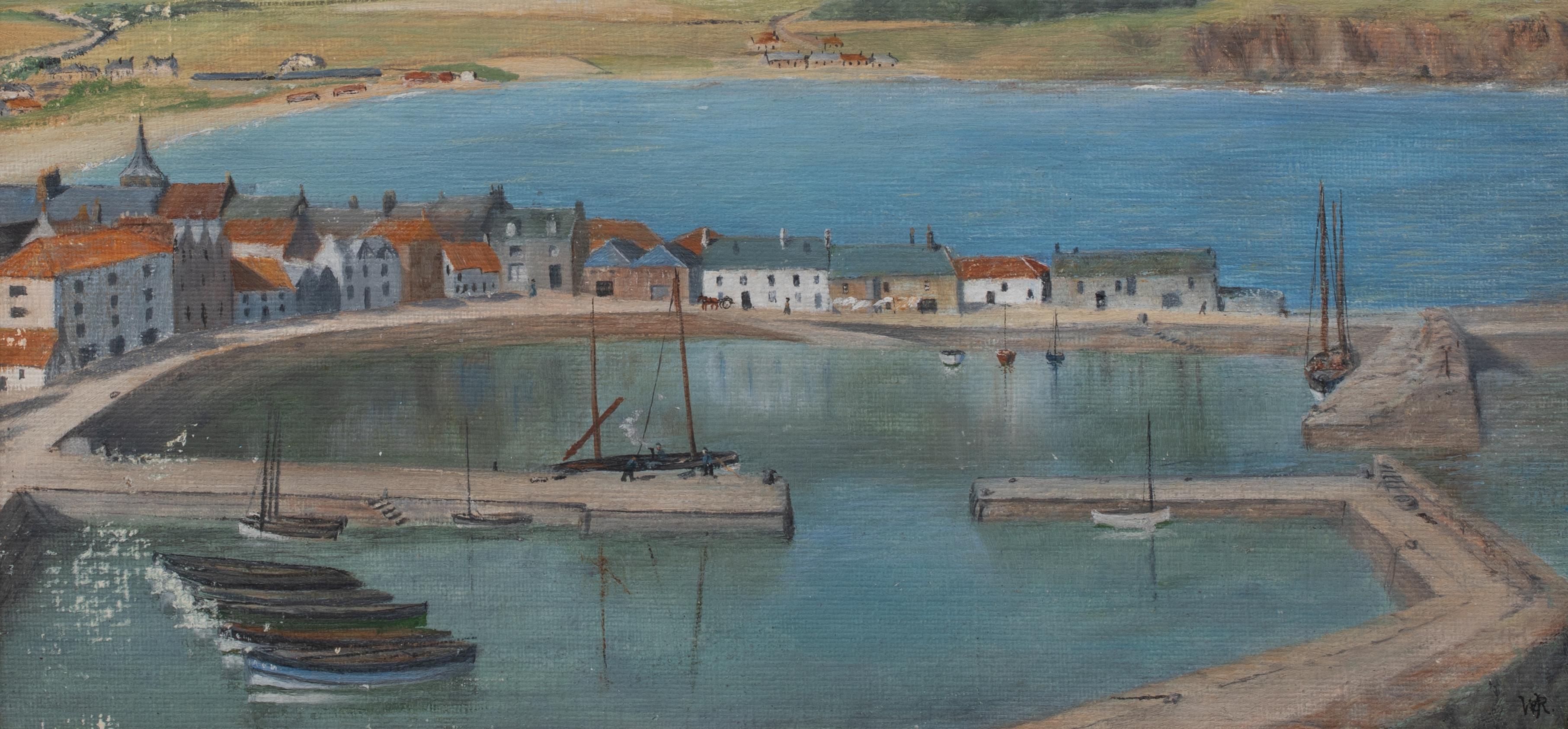 Cornwall Harbour View, circa 1930  by Sir Walter Westley Russell CVO RA  For Sale 2