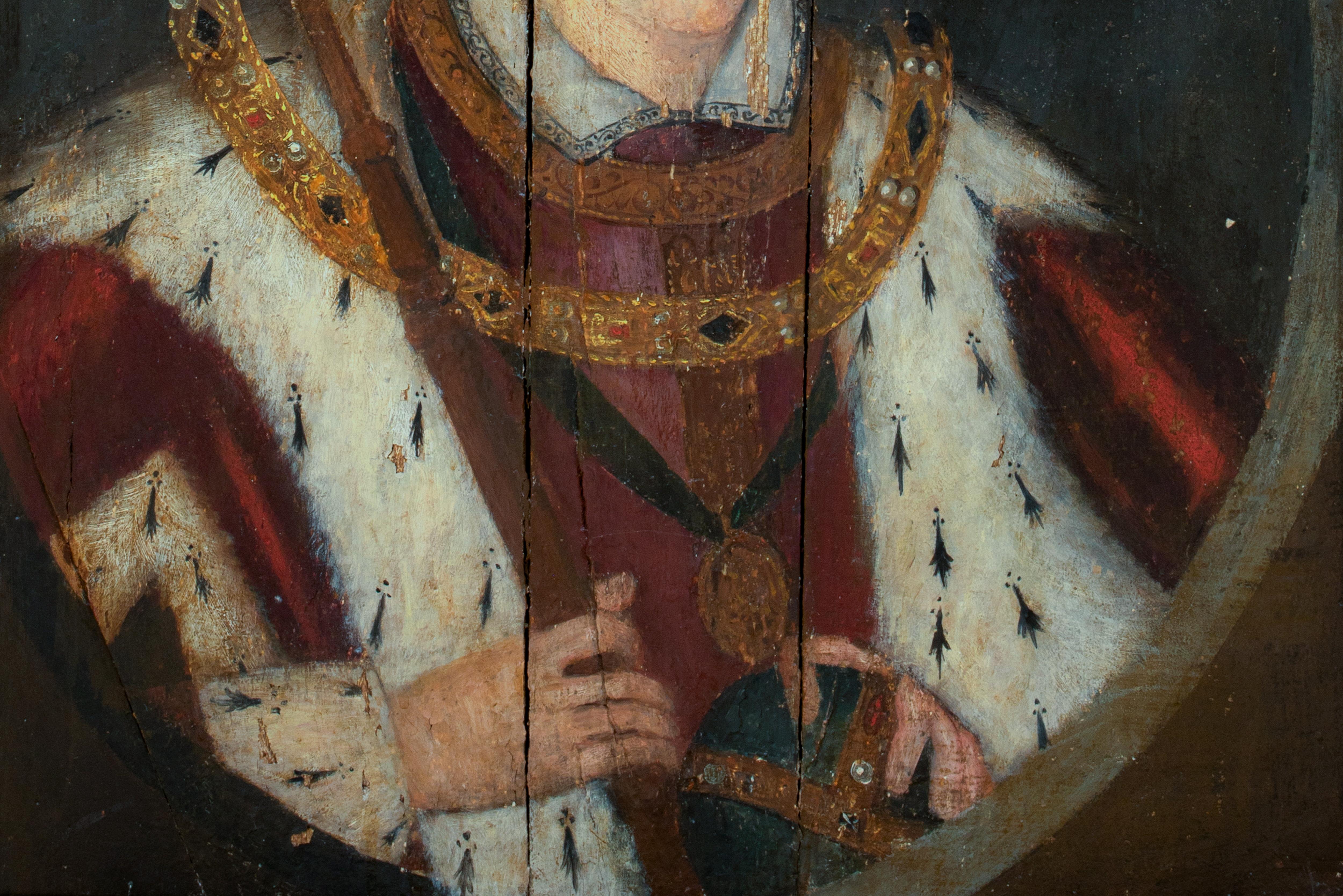 Coronation Portrait Of King Edward VI (1537-1553) as King Of England & Ireland For Sale 2
