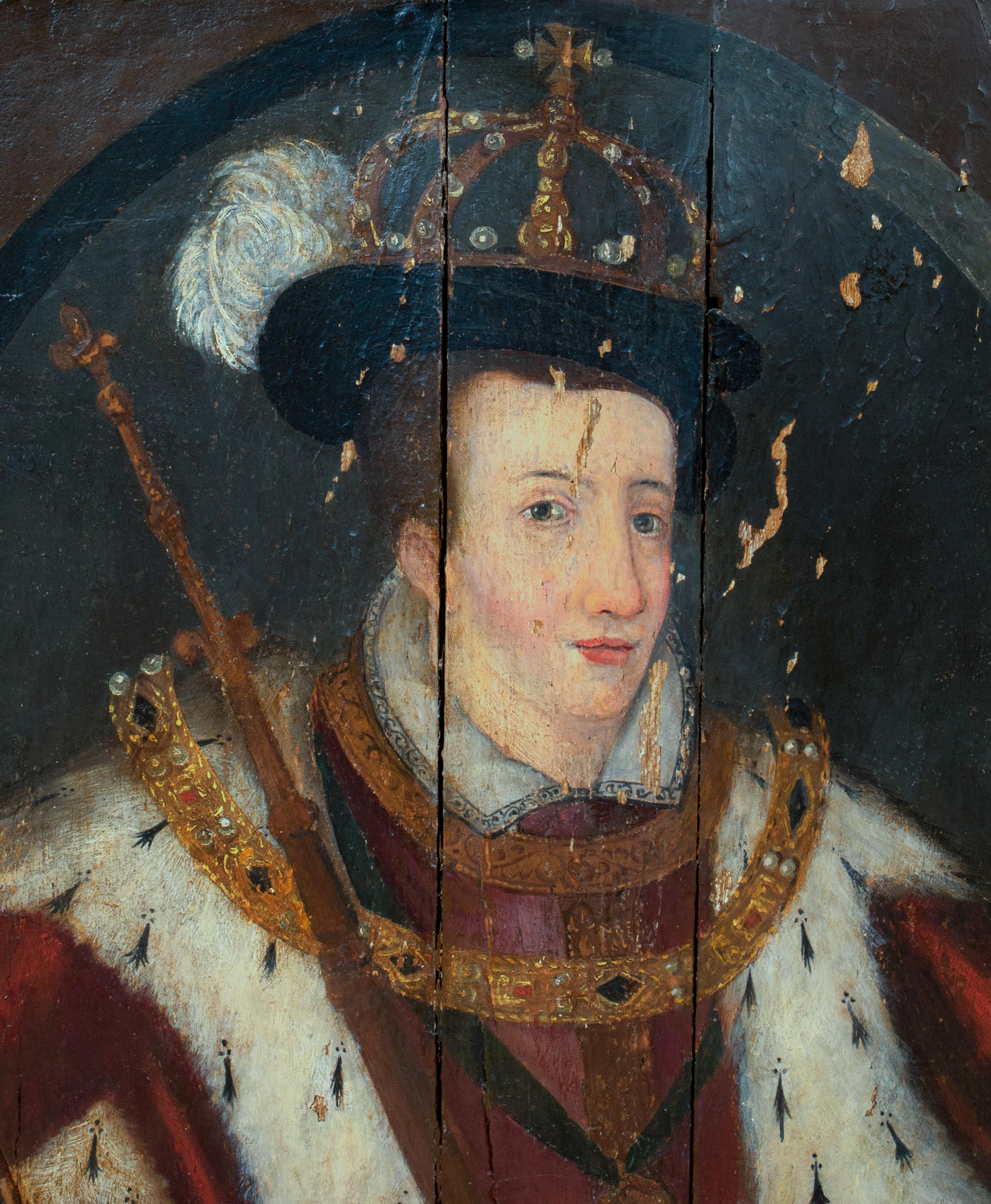 Coronation Portrait Of King Edward VI (1537-1553) as King Of England & Ireland For Sale 4