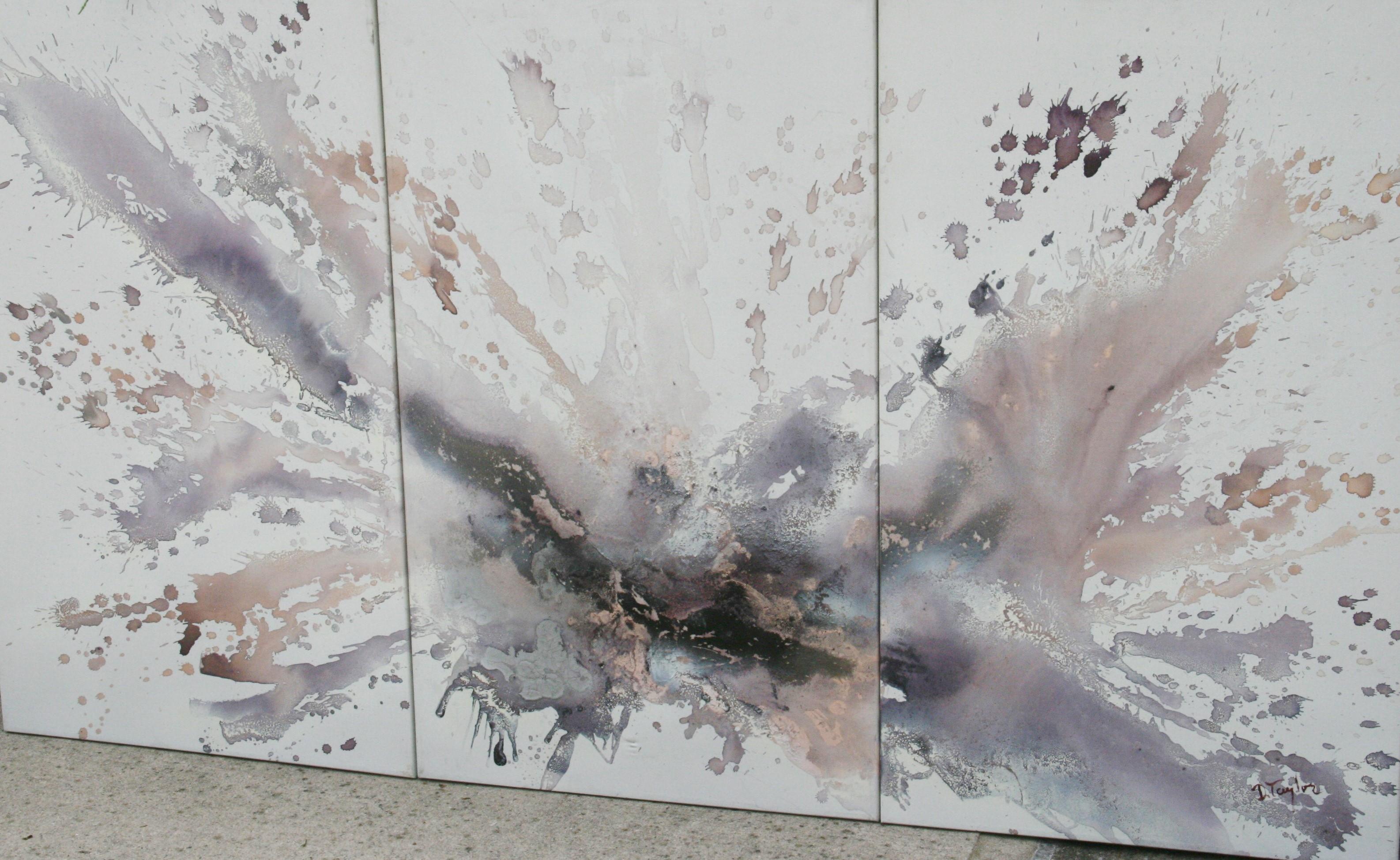 Oversized Cosmic Triptych by D.Taylor ( 3 Panels) For Sale 6