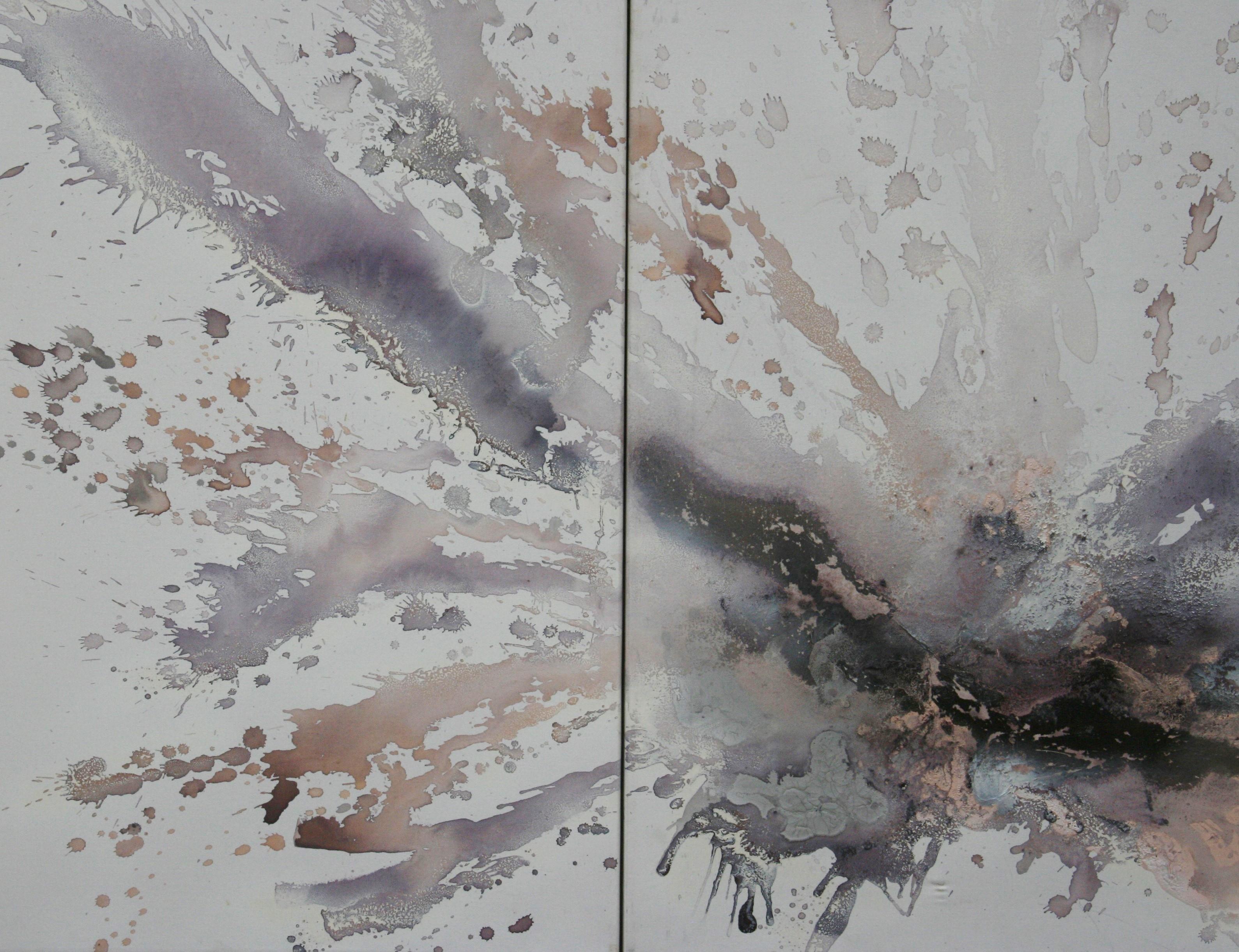 Oversized Cosmic Triptych by D.Taylor ( 3 Panels) For Sale 3