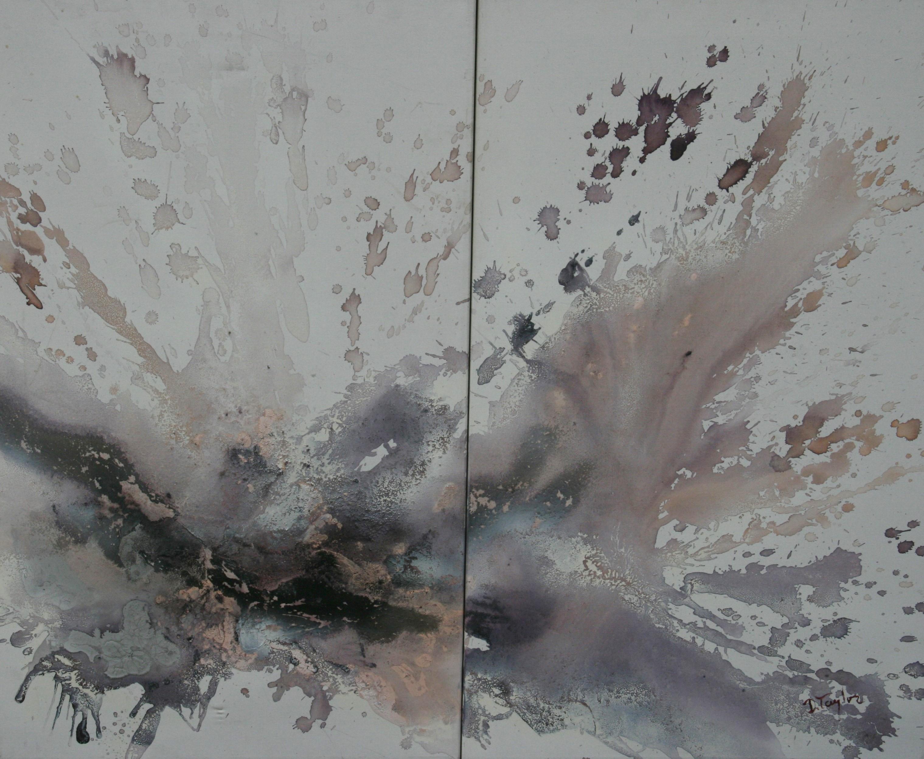 Oversized Cosmic Triptych by D.Taylor ( 3 Panels) For Sale 4