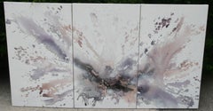 Vintage Oversized Cosmic Triptych by D.Taylor