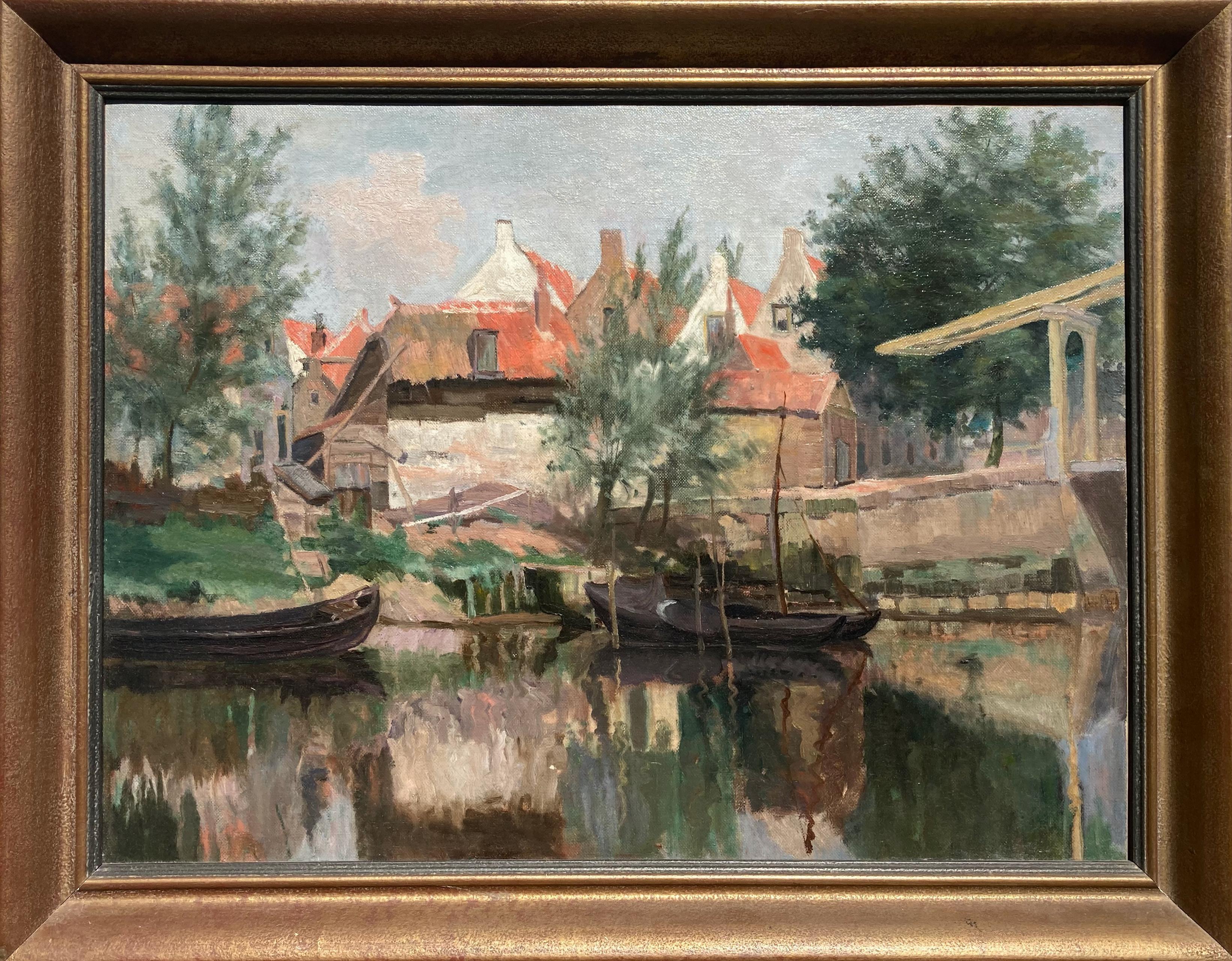 I liked this painting so much when I acquired it that I sent it to a high-end art restorer to work on a small area where the paint was getting crackly (you probably wouldn't be able to find it if you tried). Just masterful Impressionistic strokes,