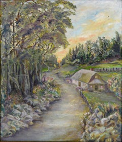Country Cottage at Sunrise