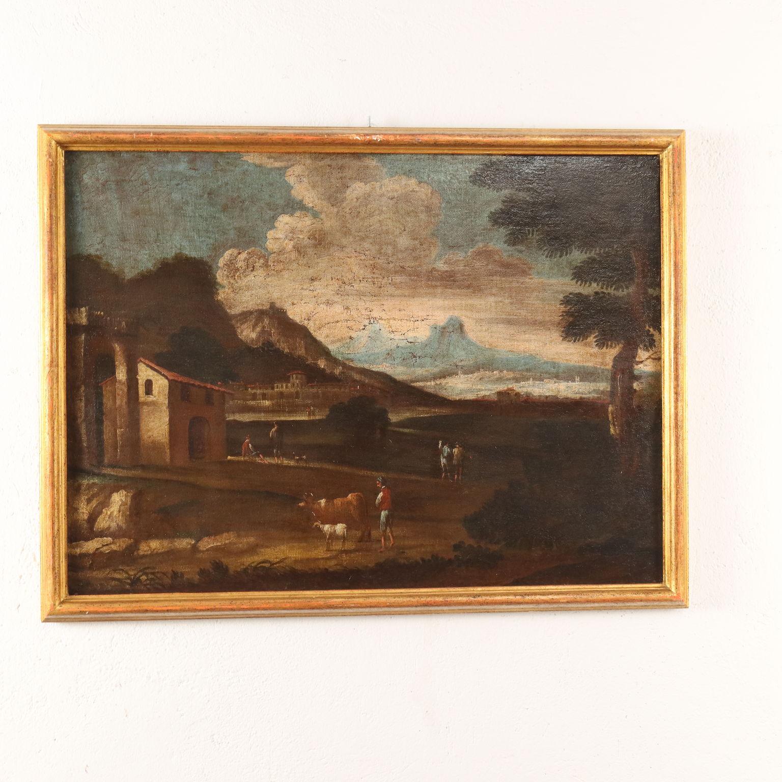 Couple of Paintings Oil on Canvas Northern Europe XVII-XVIII Century For Sale 8