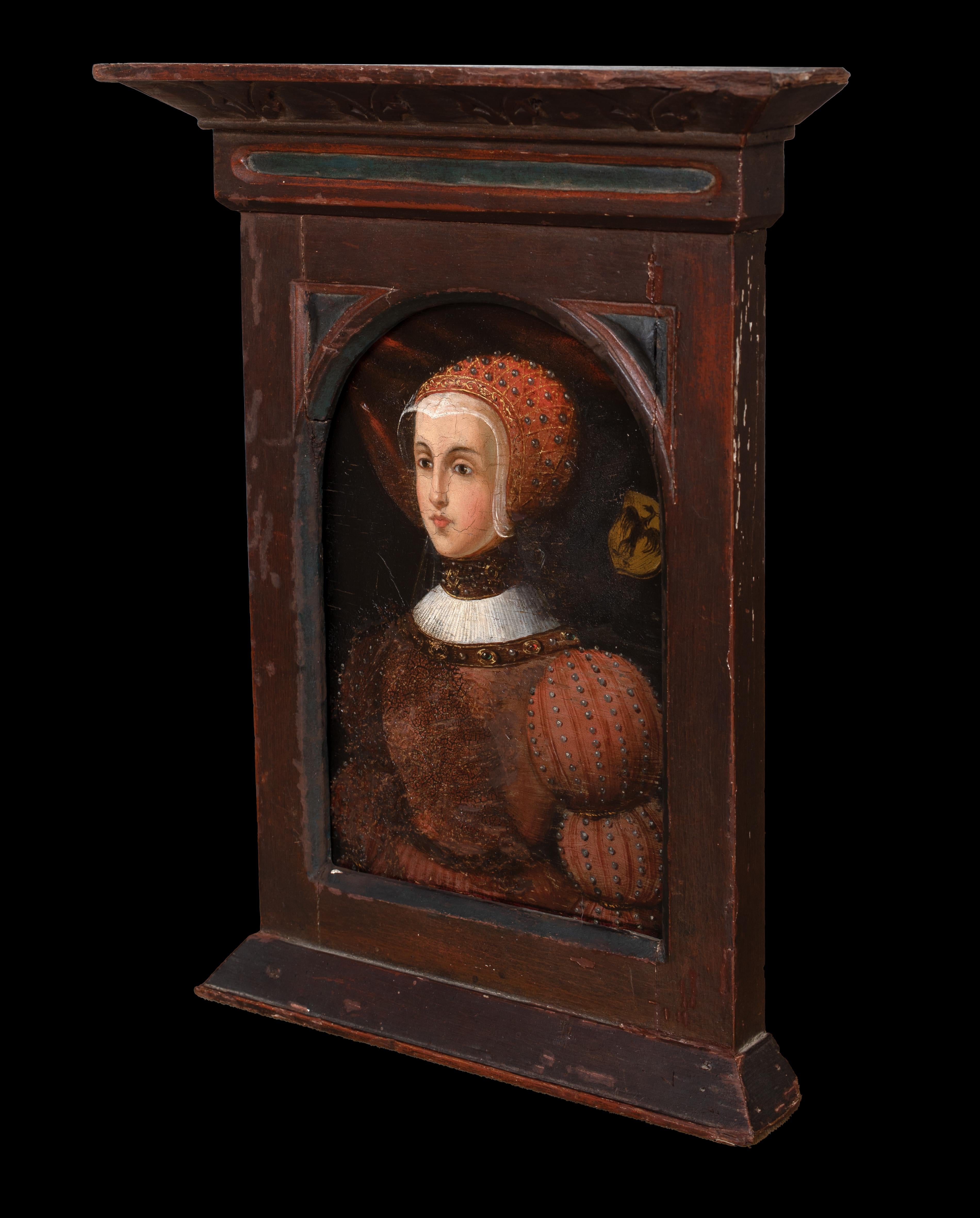 Hofporträt von Anne von Kleve (1515-1557), Königin von England, 18. Jahrhundert im Angebot 4
