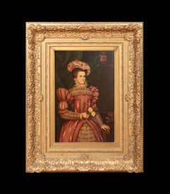 Retrato de corte de María, reina de Escocia Siglo XVIII Federico ZUCCARI (1543-1609)