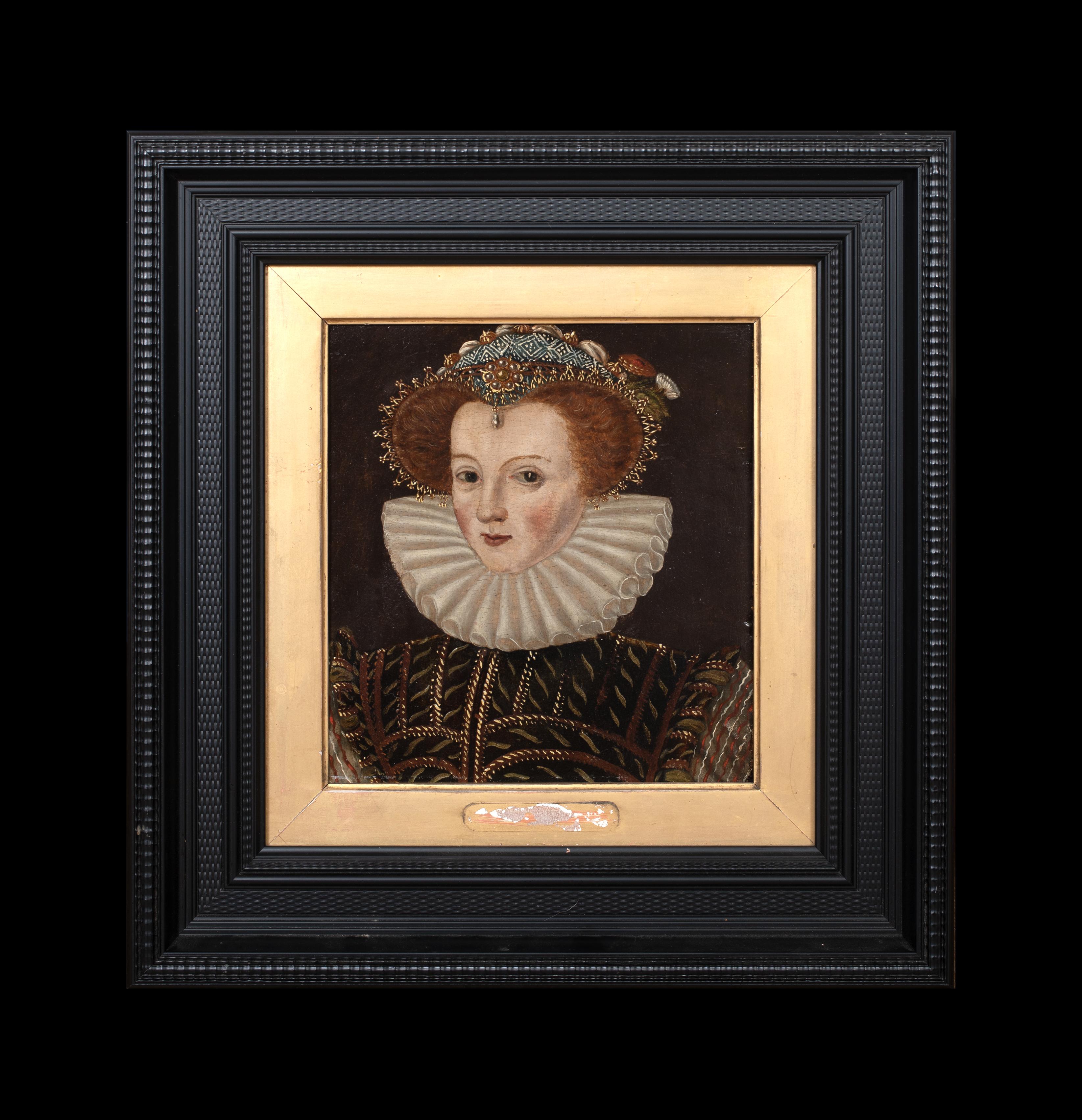 Portrait de cour de la reine Elizabeth I, XVIe siècle  English School - Painting de Unknown
