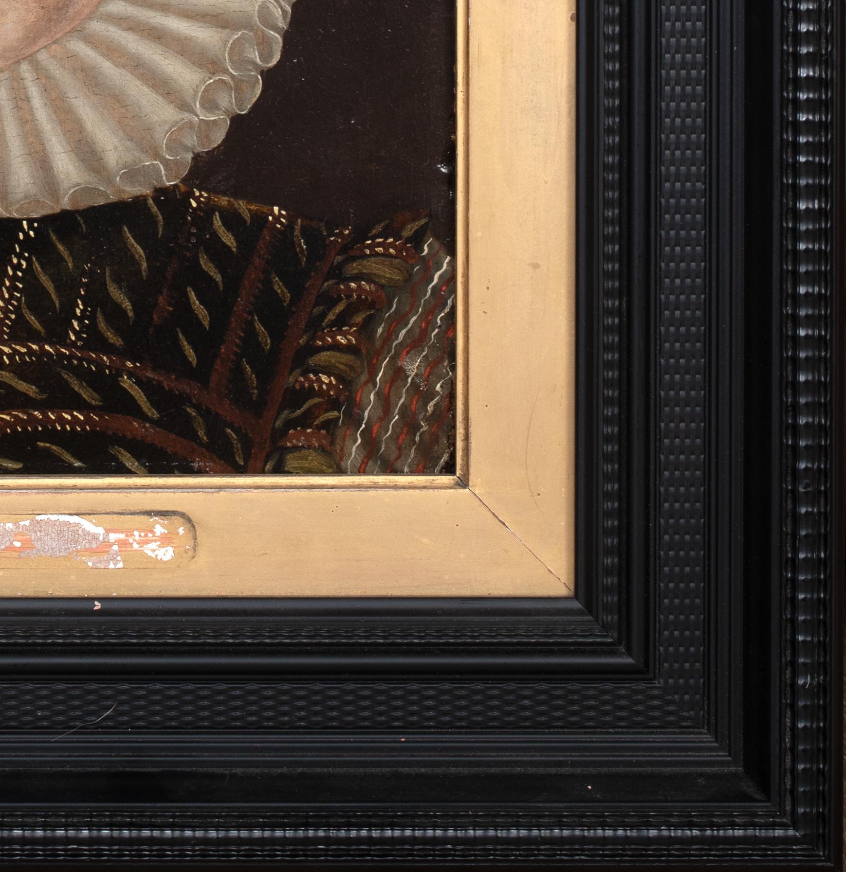Portrait de cour de la reine Elizabeth I, XVIe siècle

École anglaise élisabéthaine - huile sur panneau de chêne

Portrait de cour du XVIe siècle de la reine Elizabeth I d'Angleterre, huile sur panneau. Représentation précoce du dernier monarque