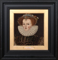 Court Portrait Of Queen Elizabeth I, 16th Century  English Elizabethan School