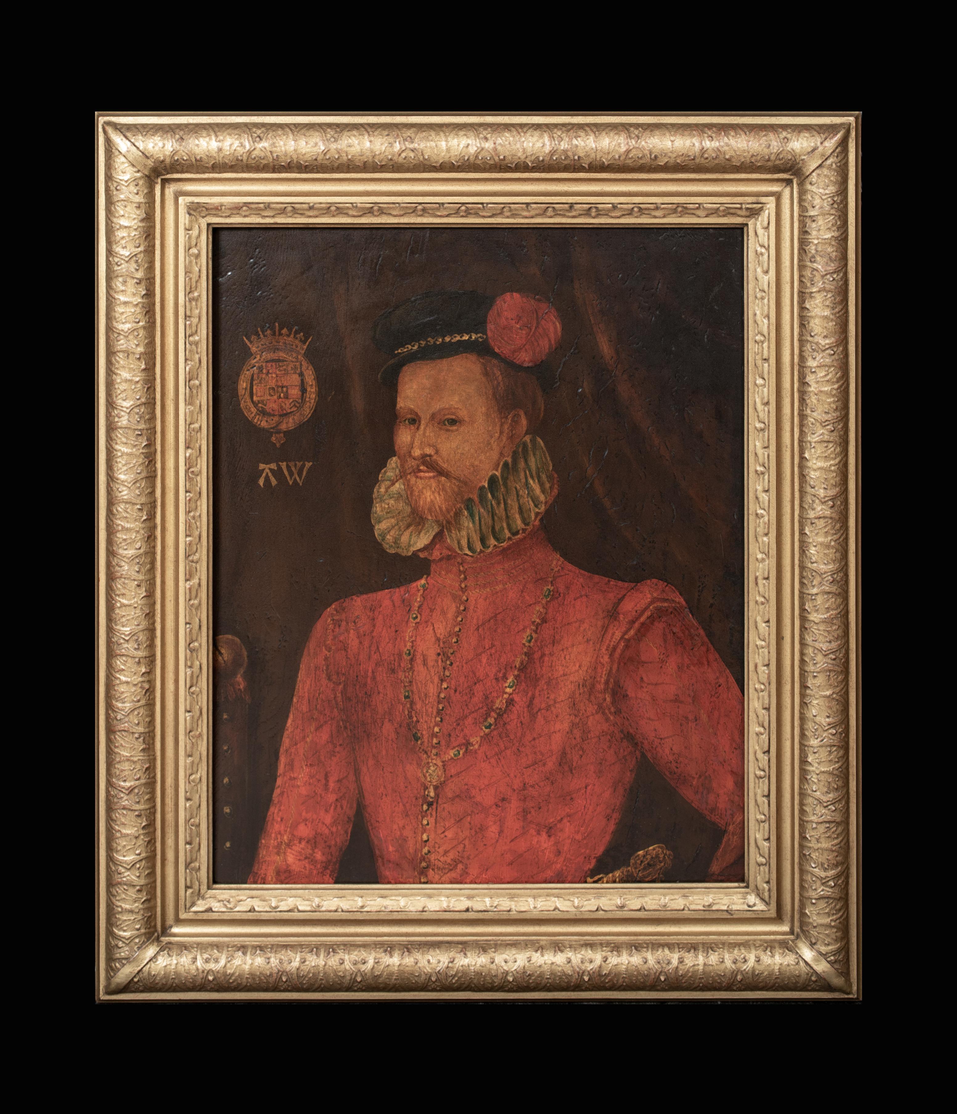 Court Portrait Of Robert Dudley, 1st Earl Of Leicester (1532-1588) Elizabethan - Painting by Unknown