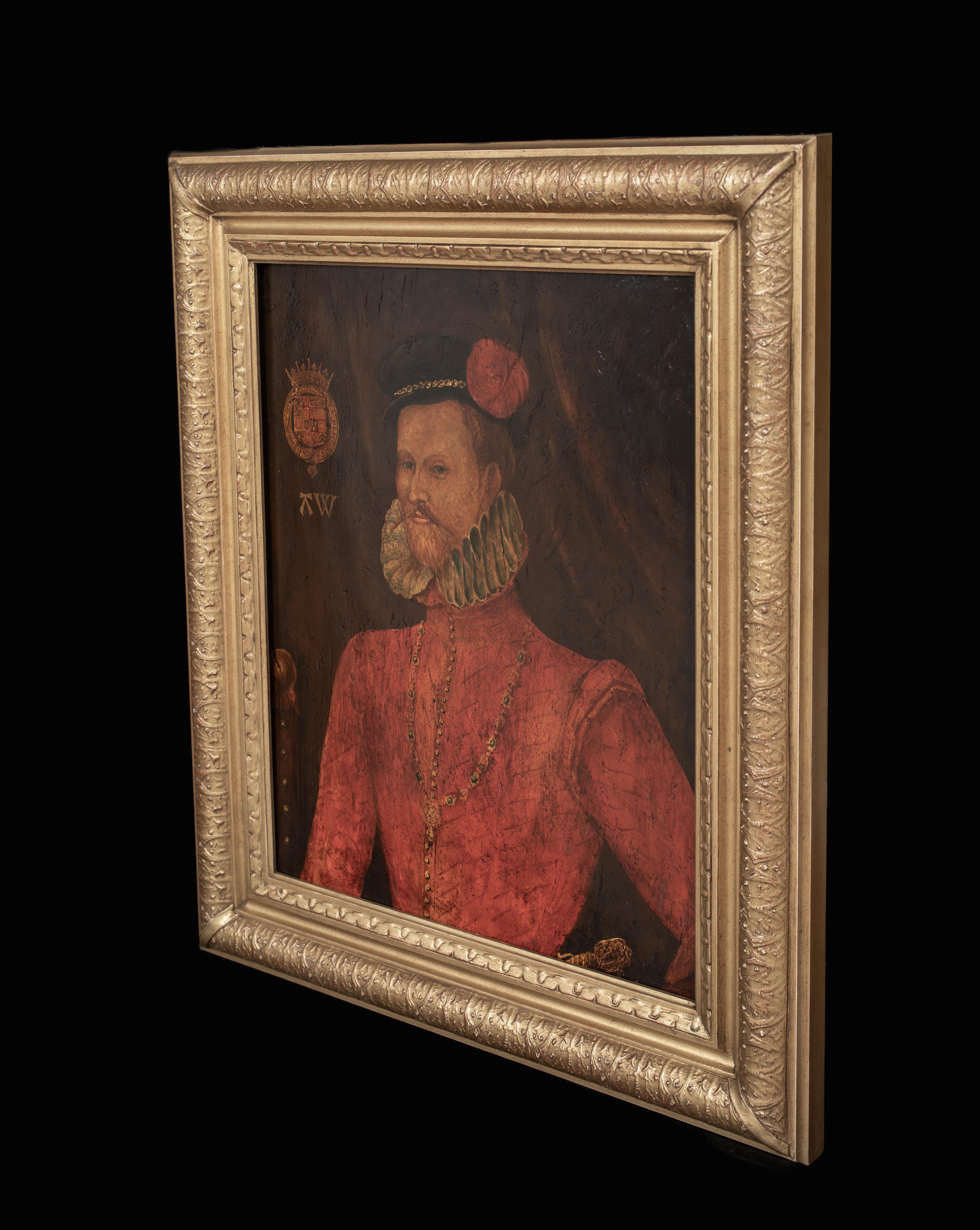 Court Portrait Of Robert Dudley, 1st Earl Of Leicester (1532-1588) Elizabethan 1
