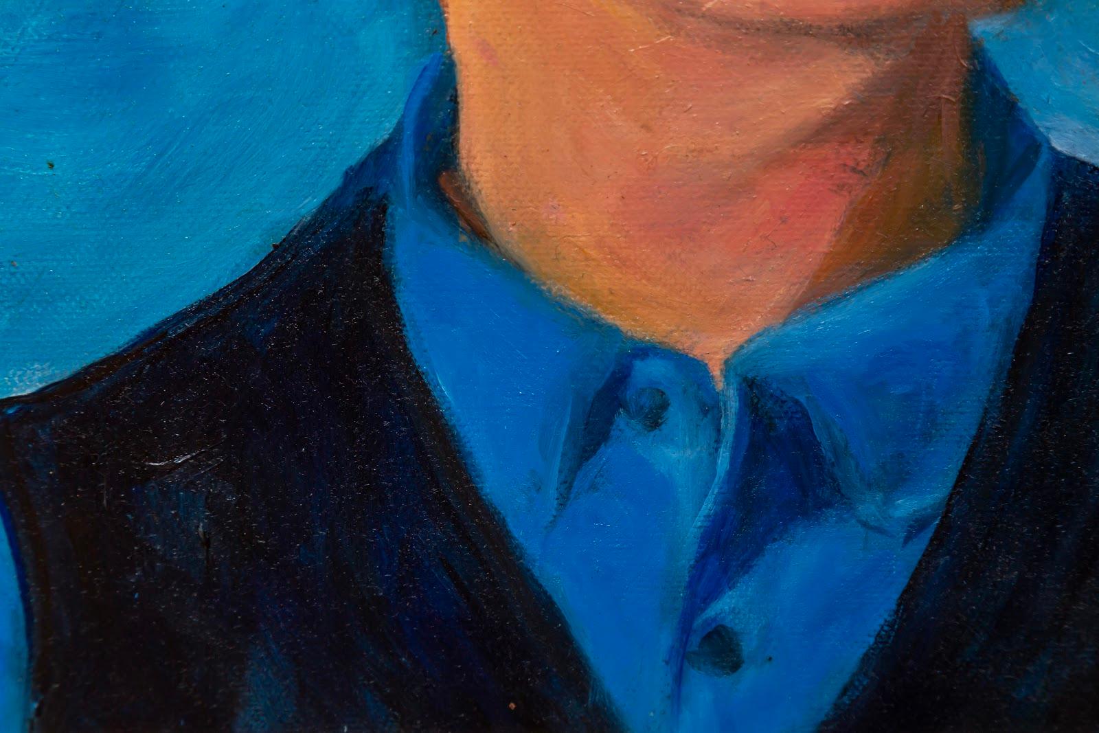 Eliza Chui
Cowboy In Blue ,2019

Oil on canvas 
40x50cm
