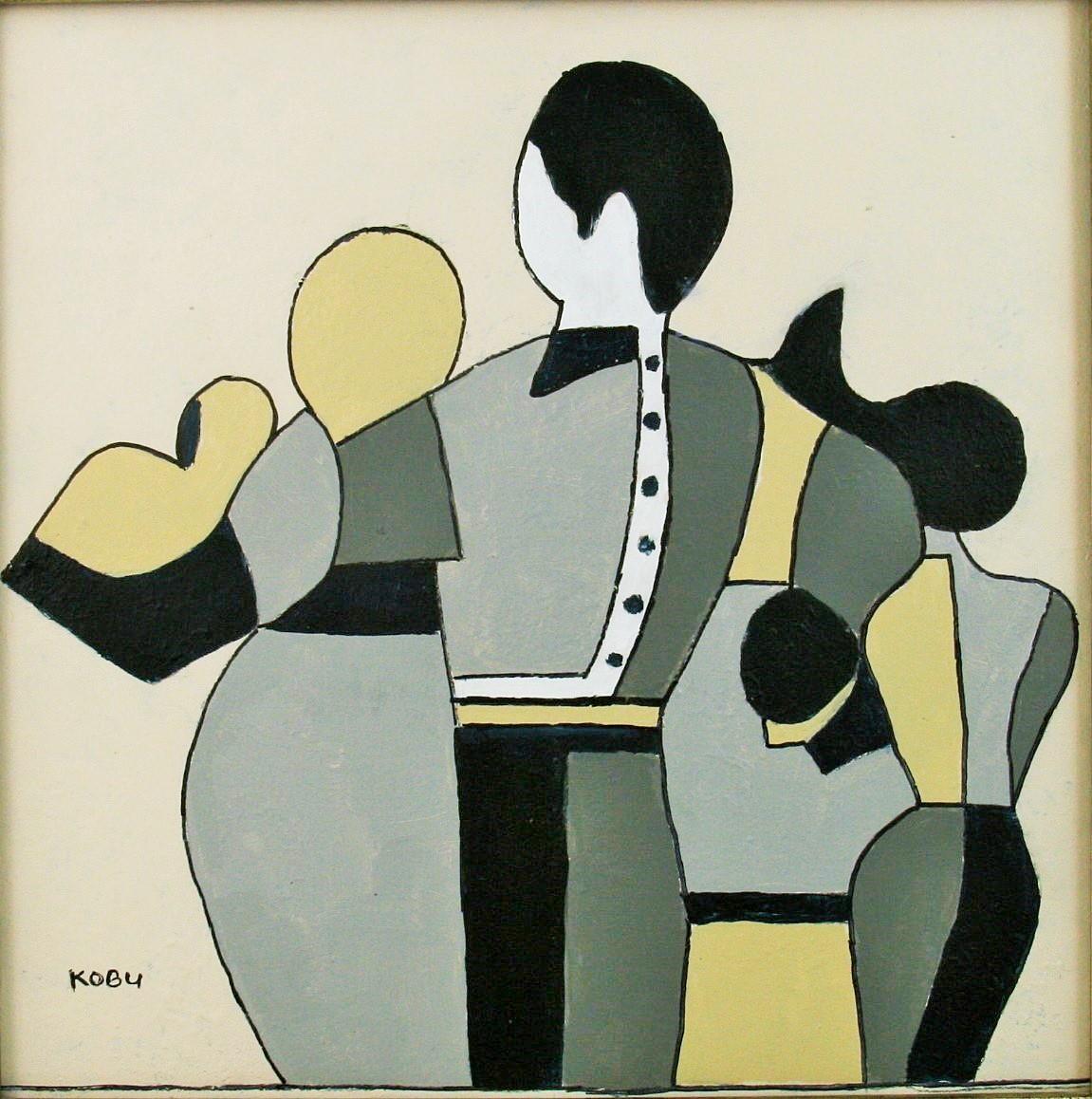 Cúbico  Familia Figurativa Tonos de Gris   Pintura - Painting de Unknown