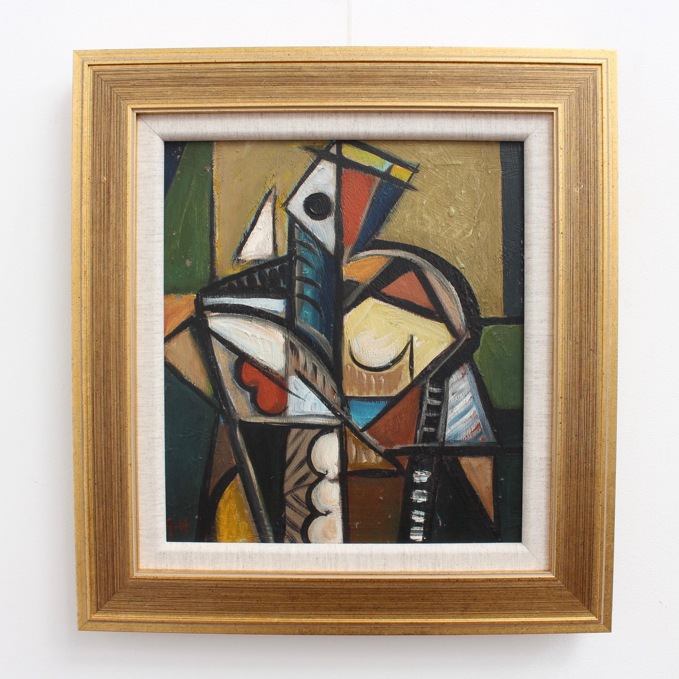 'Cubist Abstraction', Berlin School - Painting by Unknown