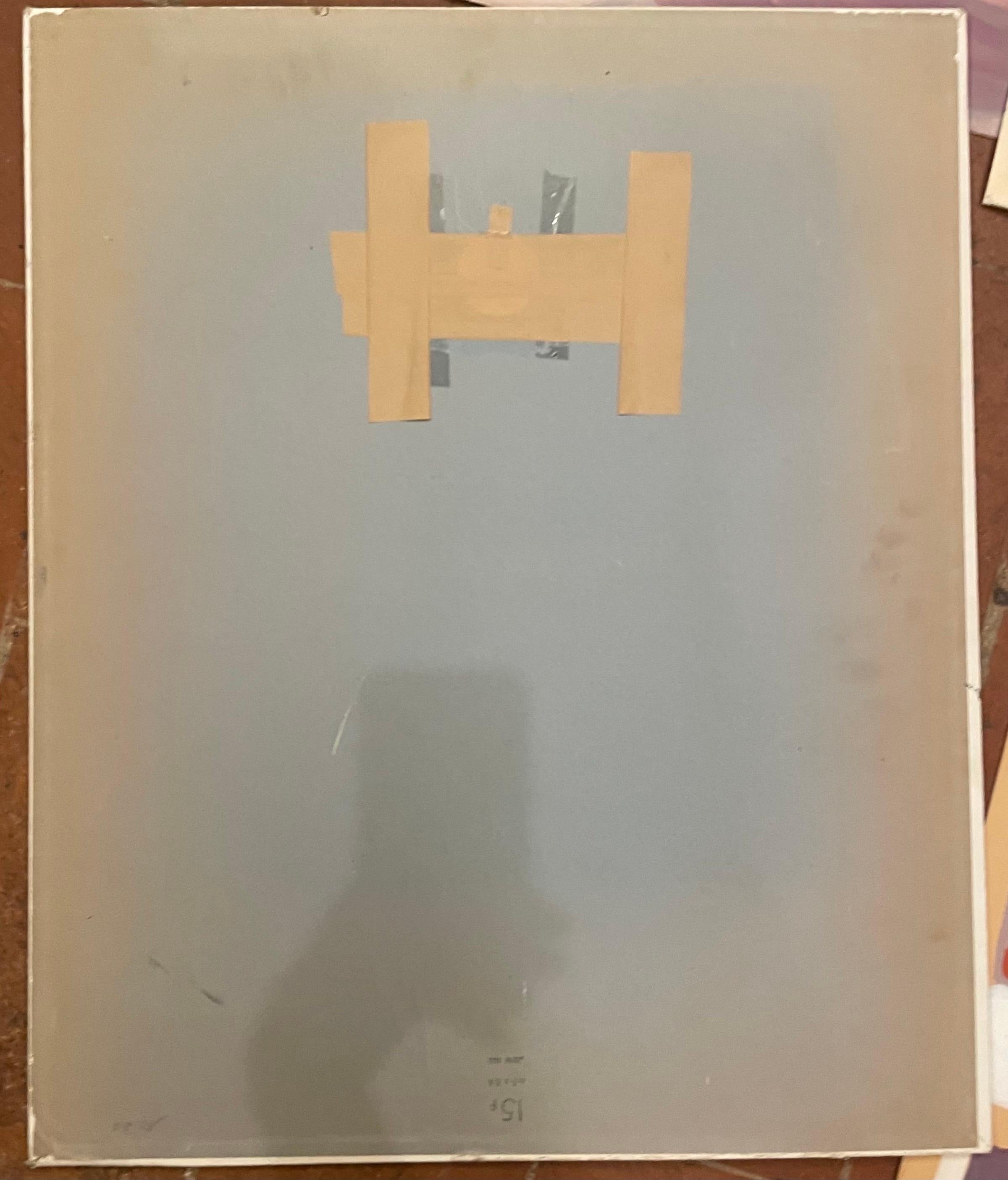 Cubist-Inspired Abstract Composition with Hidden Female Profile – circa 1970 6