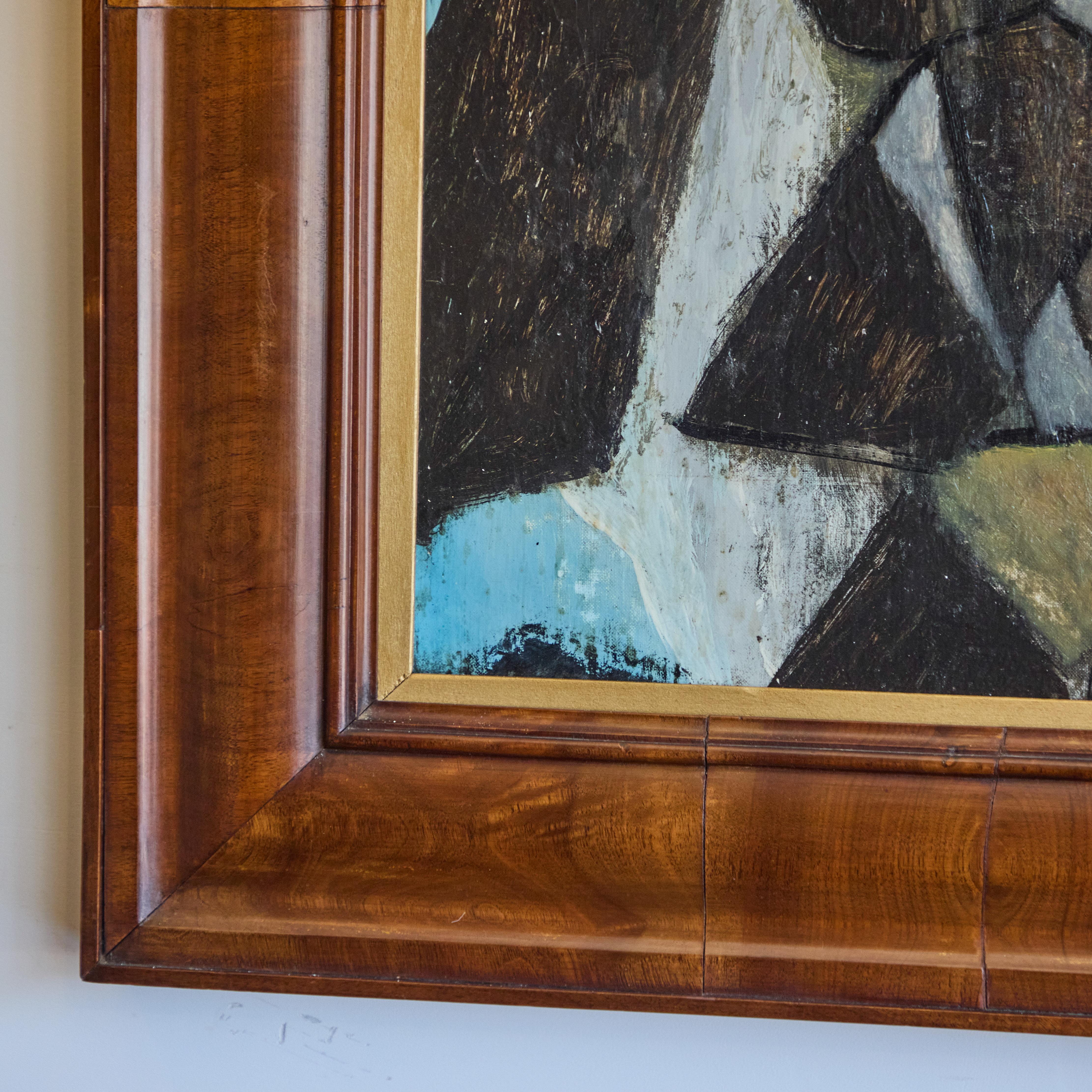 Quadro cubista olio su tela in vendita 1