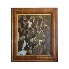 Quadro cubista olio su tela