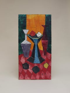 Cubist Still Life Oil on Canvas