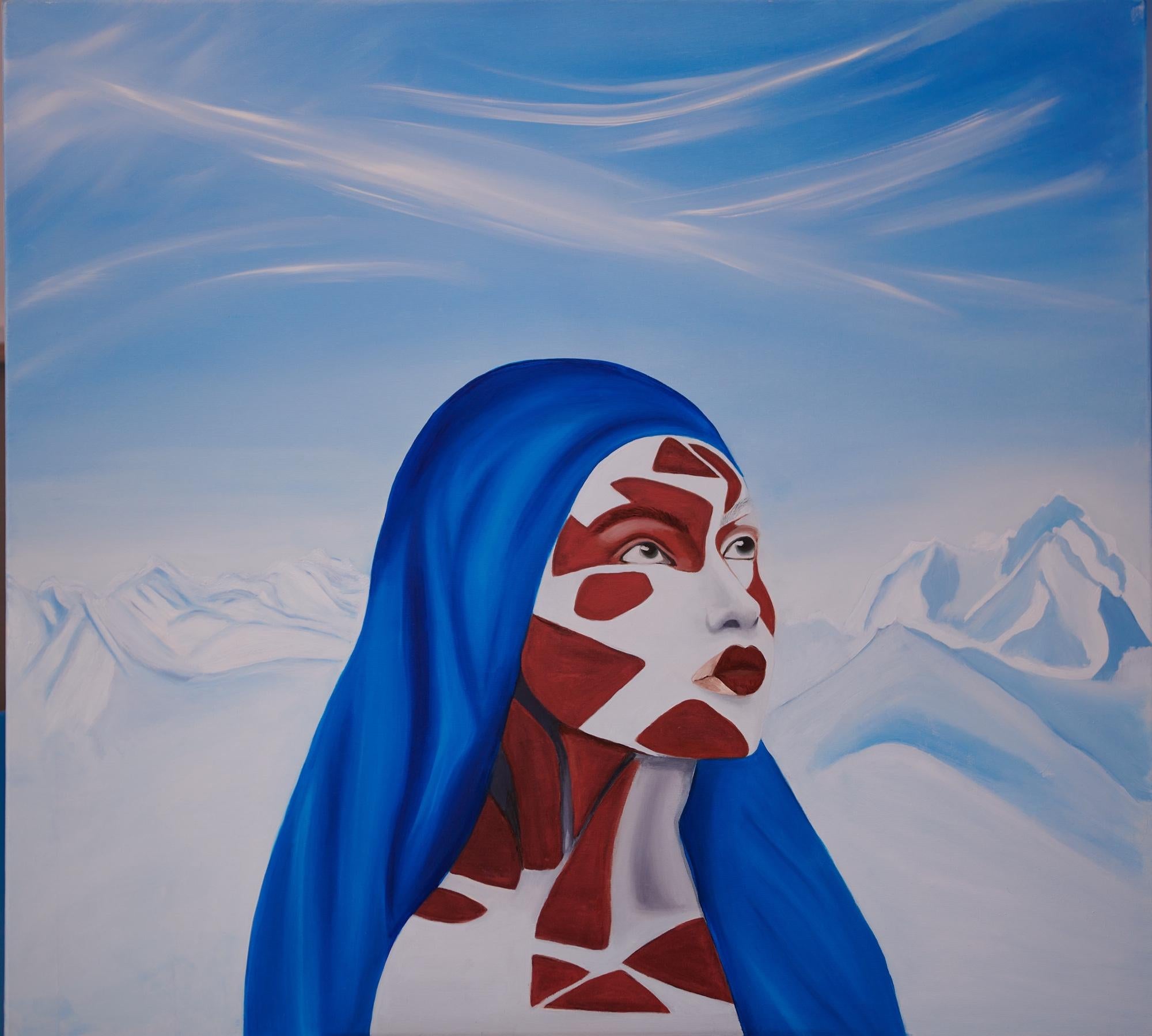 Cubistic Goddess by Karolina Rodak - Painting by Unknown