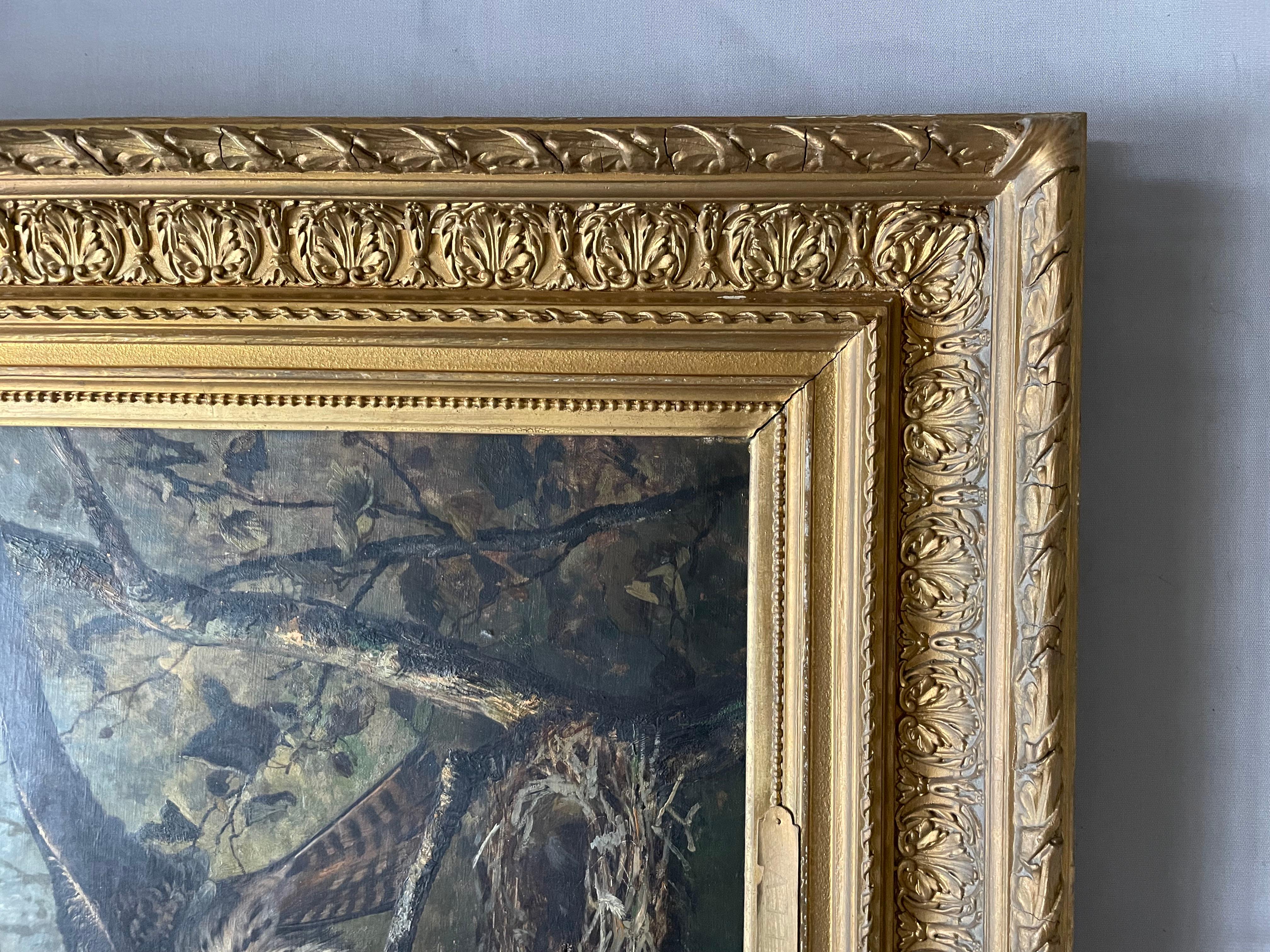 Cuckoo, Oil On Canvas Signed J. Levy 1880 3