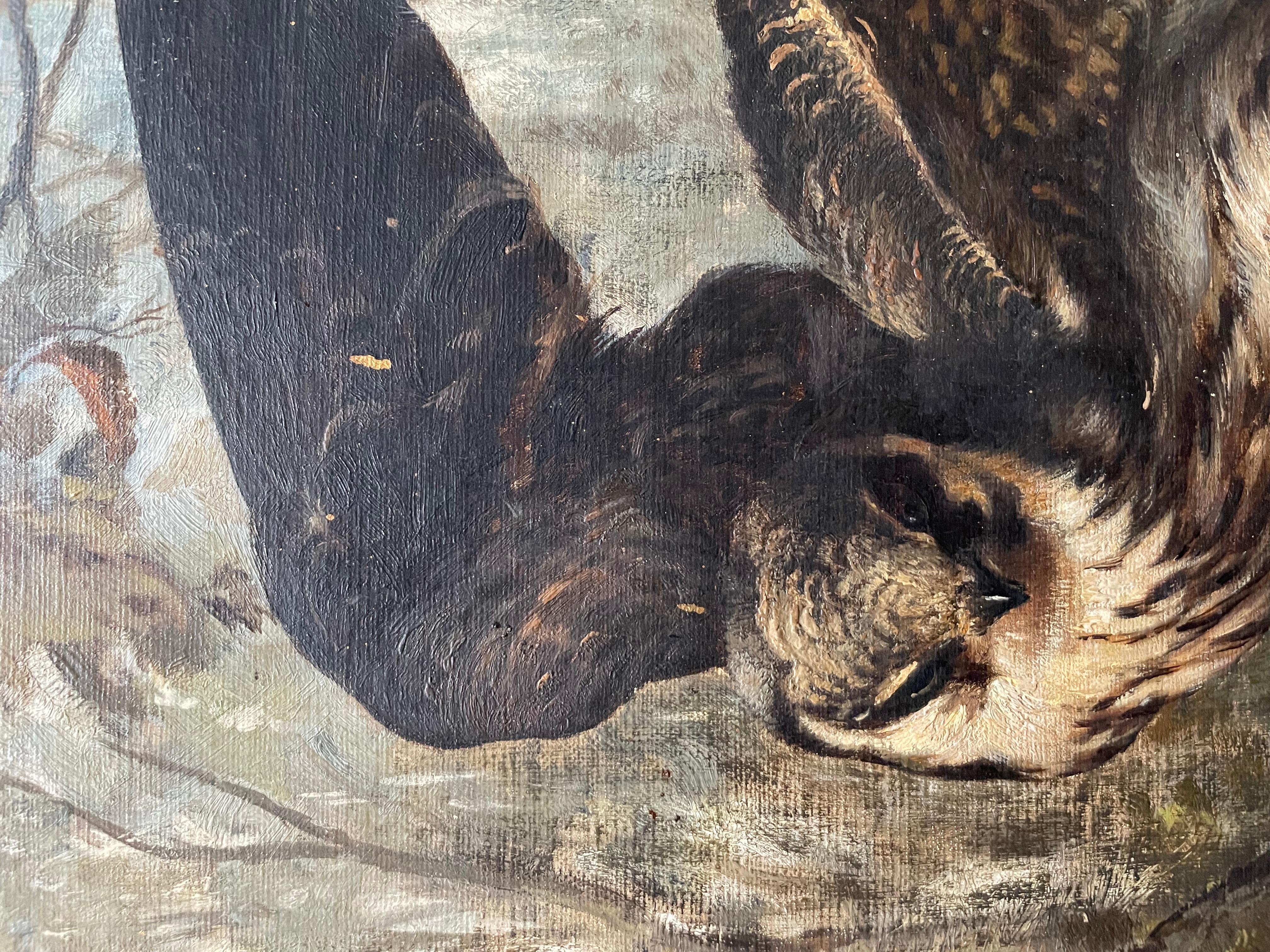 Cuckoo, Oil On Canvas Signed J. Levy 1880 5