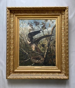 Cuckoo, Oil On Canvas Signed J. Levy 1880