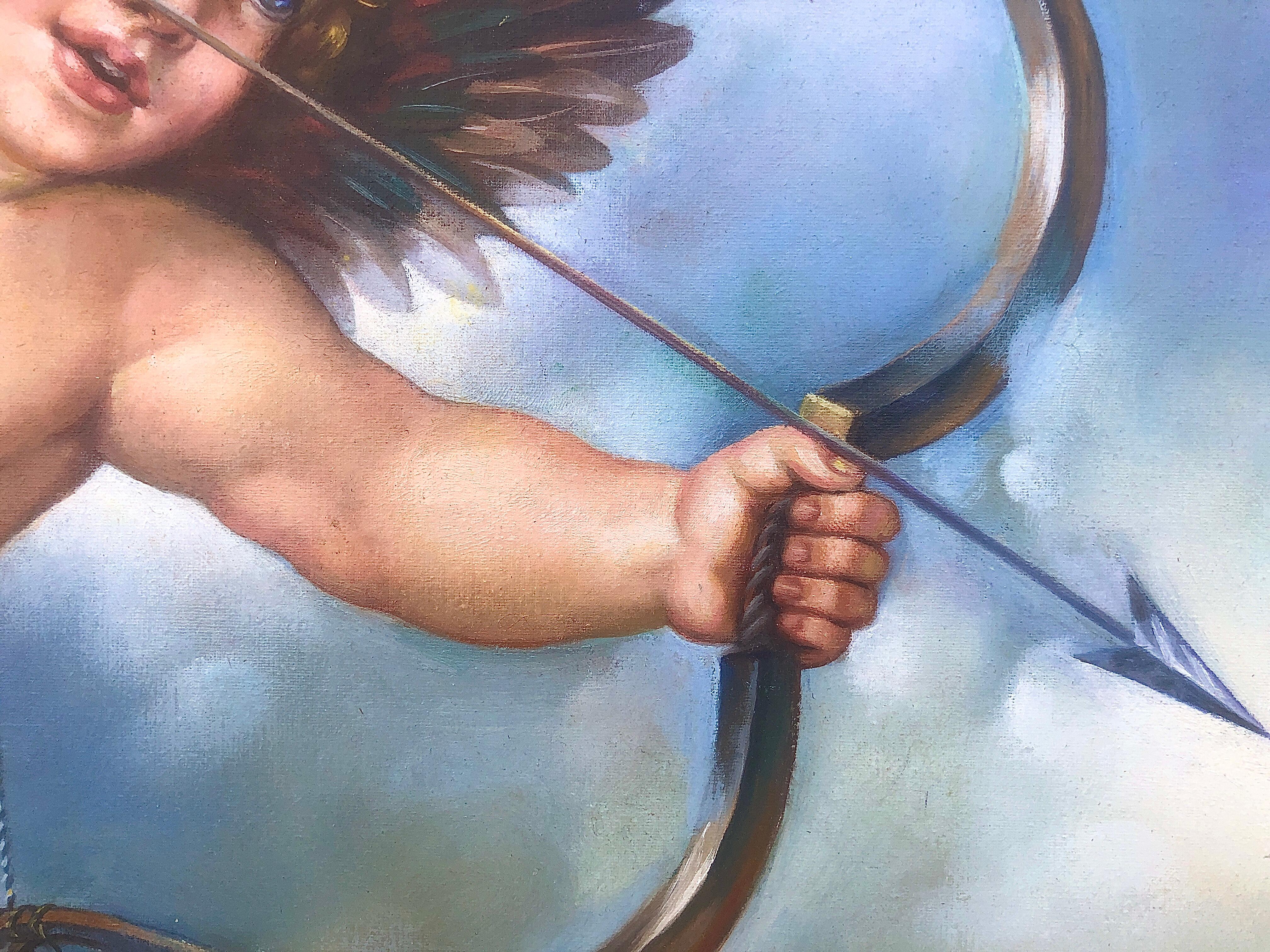 Cupido dipinto ad olio su tela - Painting Realismo di Unknown